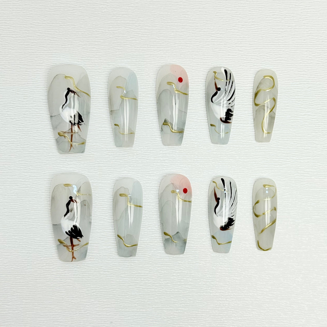 Crane Serenity Ink Nails