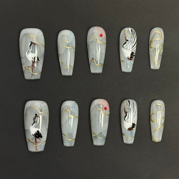 Crane Serenity Ink Nails