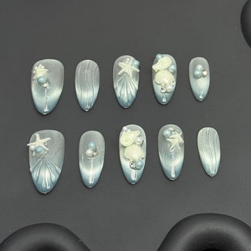 Coastal Aura Nails