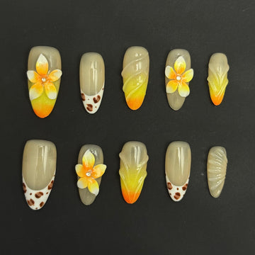 Safari Sunset Nails