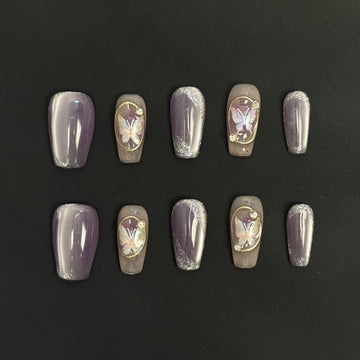 Lilac Wings Enchantment Nails