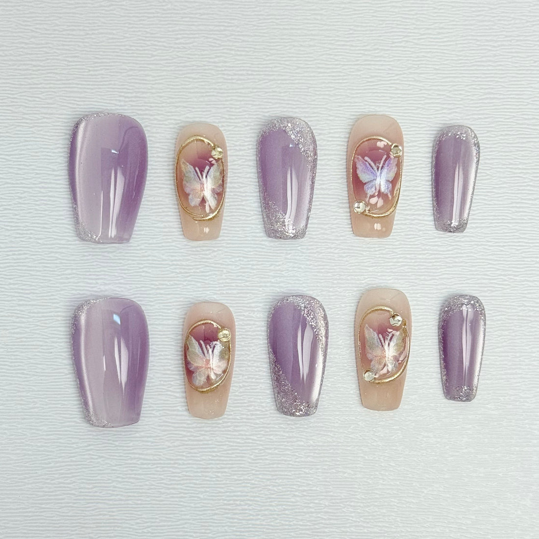 Lilac Wings Enchantment Nails
