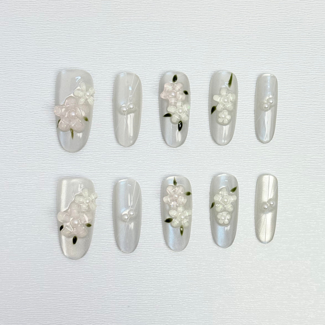 Pearl Petal Tranquility Nails