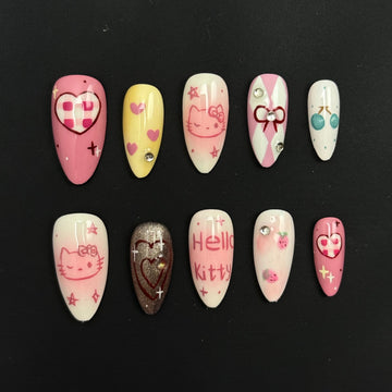 HELLOKITTY Press on Nail