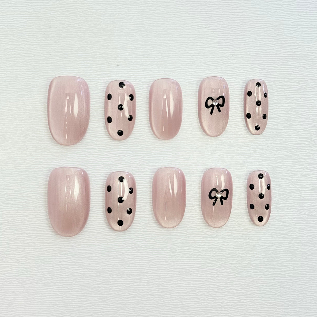 Blush Dot & Bow Delight