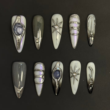 Nebula Chrome Artifice Nails