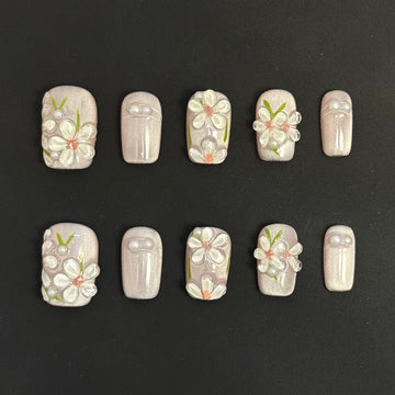 Velvet Blossom Nails
