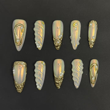 Opal Nocturne Metal Nails