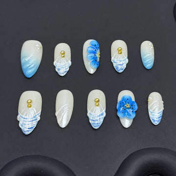 Azure Seaglass Florals
