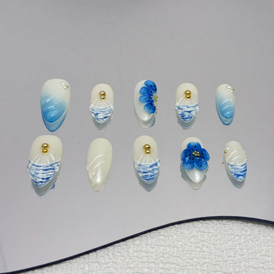 Azure Seaglass Florals