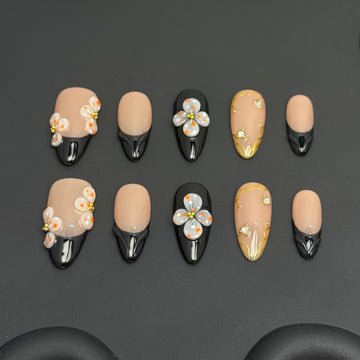 Noir Bloom Nails