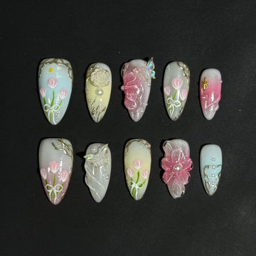 Crystal Garden Nails