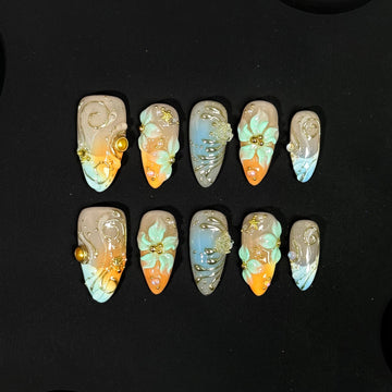 Dunhuang Bloom Nails
