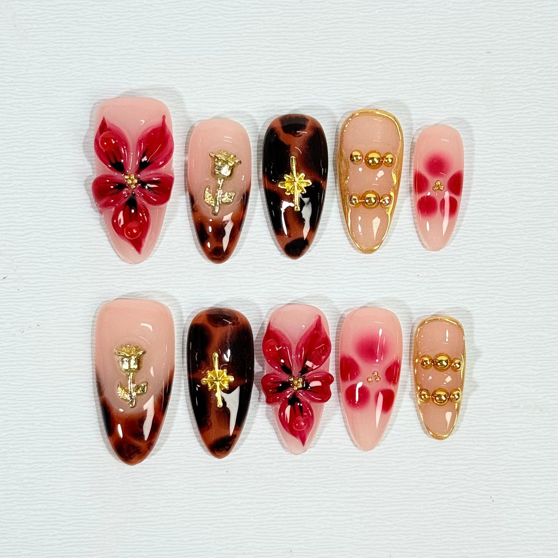 Vintage Rose Nails