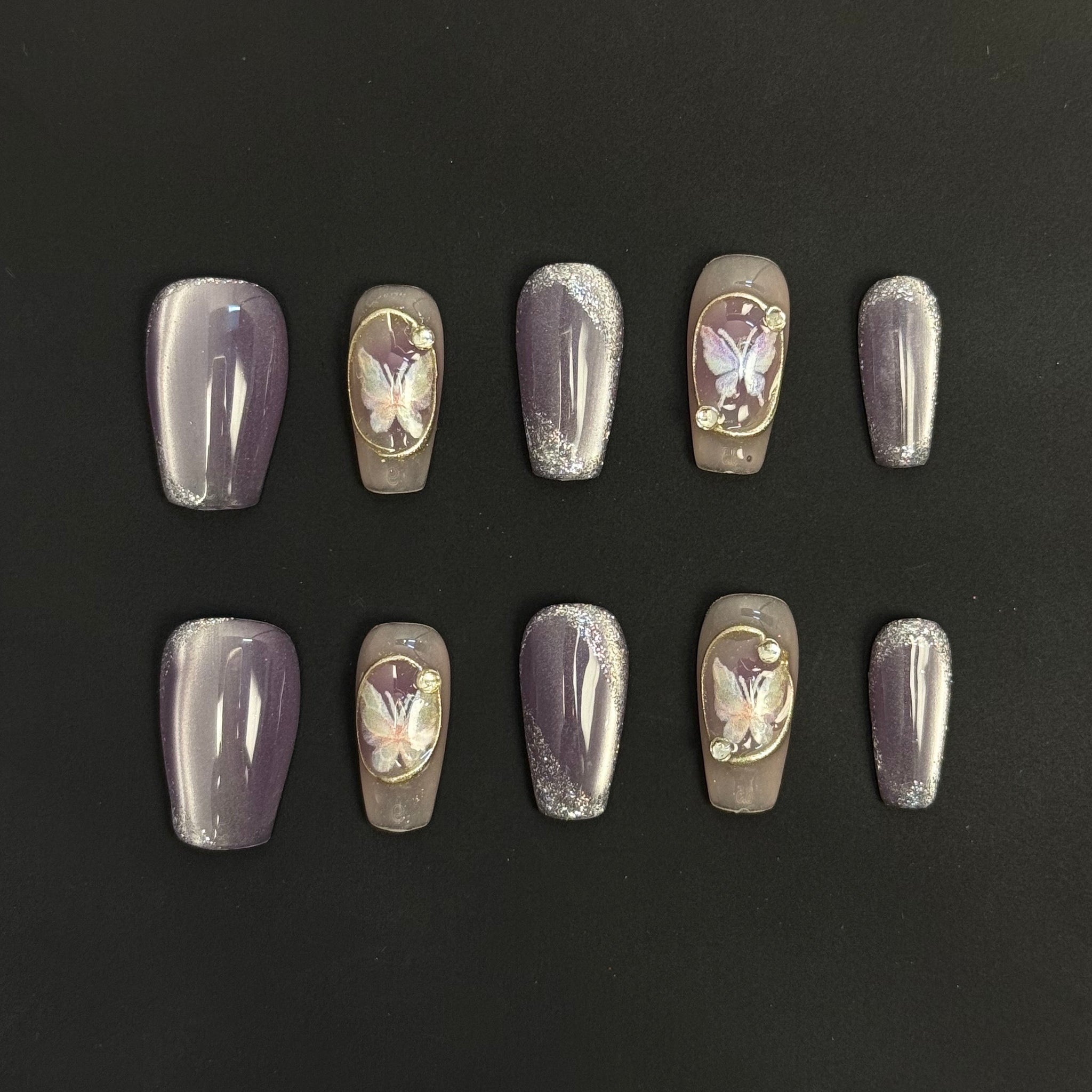 Lilac Wings Enchantment Nails