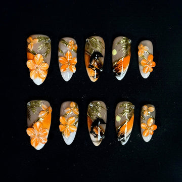 Oriental Blossom Nails