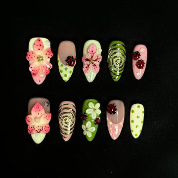 Garden Ladybug Nails