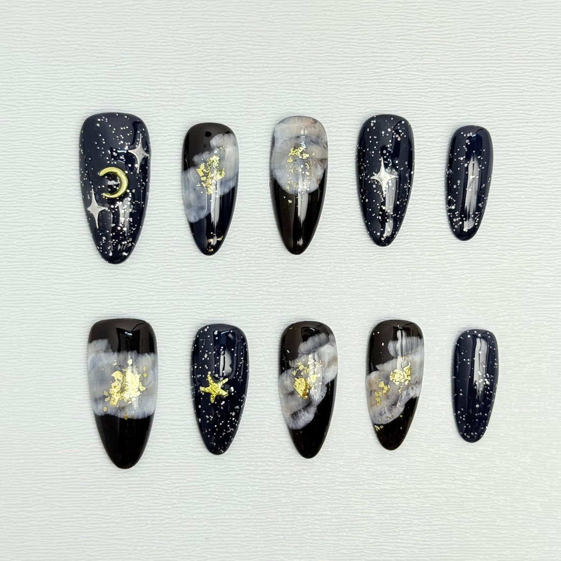 Nebula Celestial Noir Nails