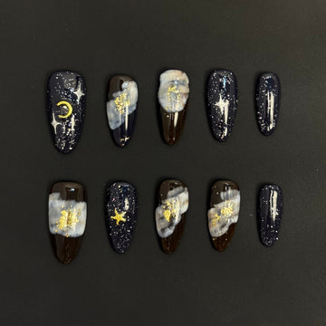 Nebula Celestial Noir Nails