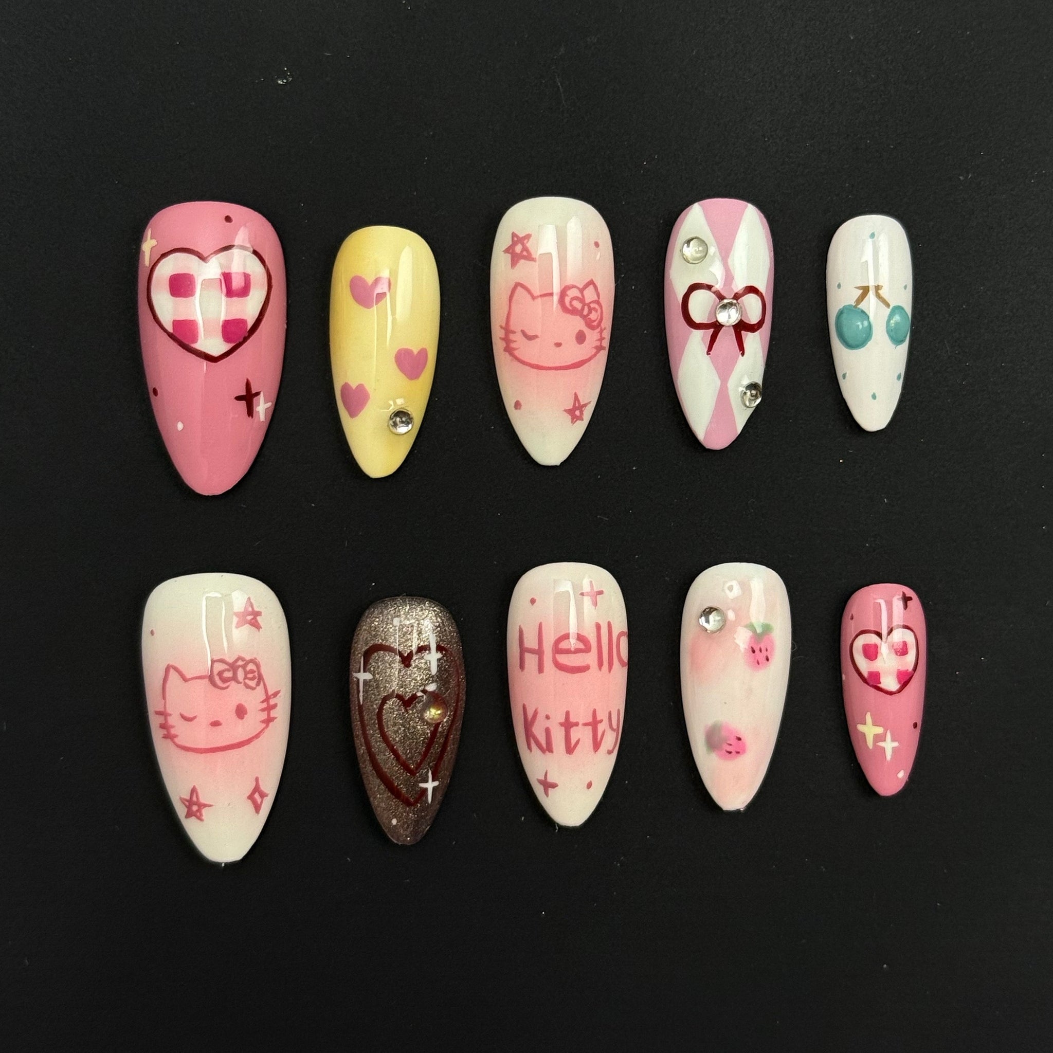 HELLOKITTY Press on Nail