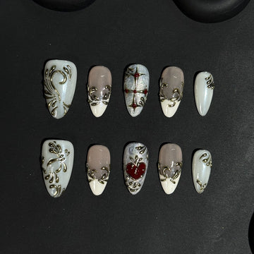 Silver Thorn Nails