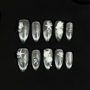 Coastal Aura Nails