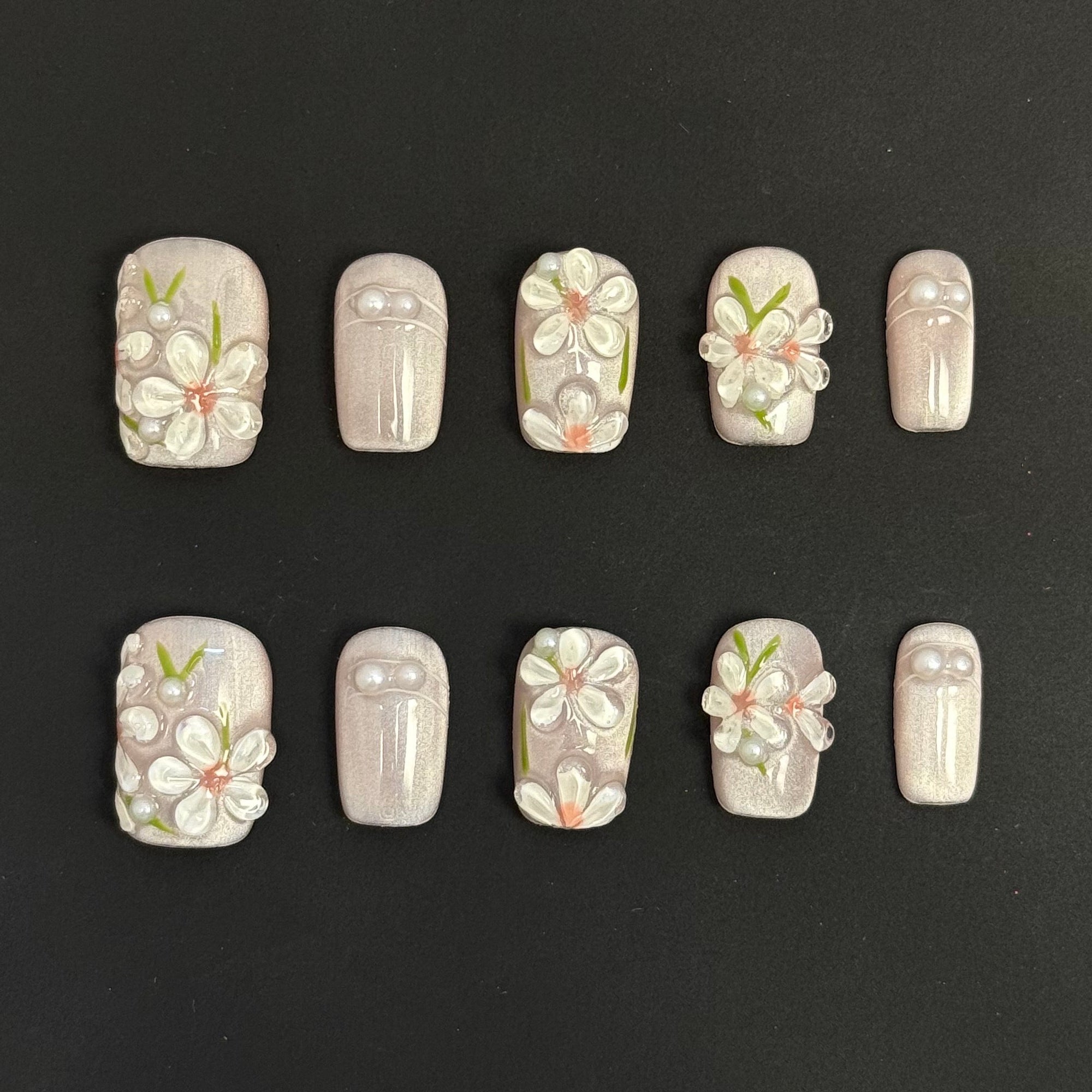 Velvet Blossom Nails