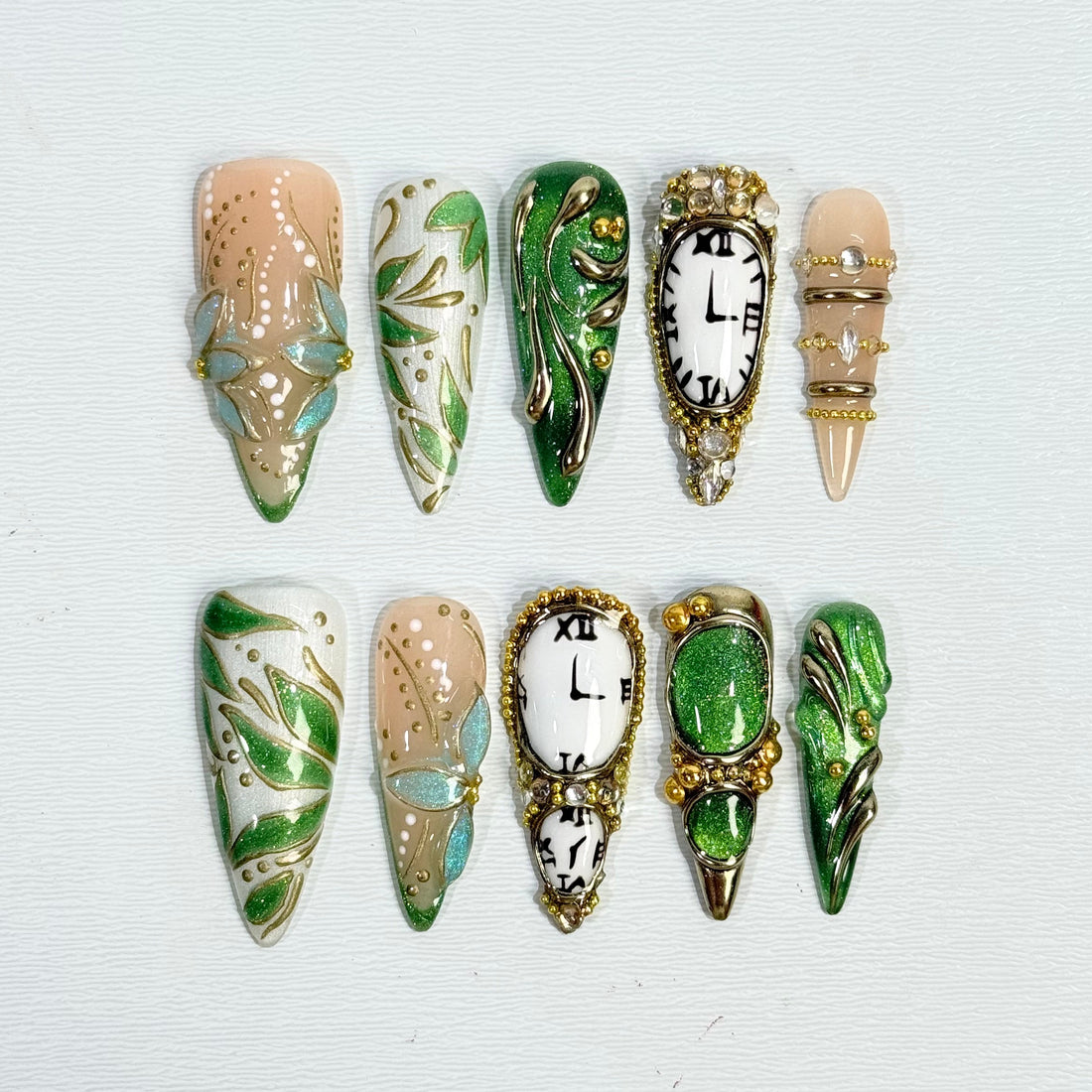Gilded Hourglass Nails