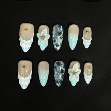 Sea Salt Shell Nails