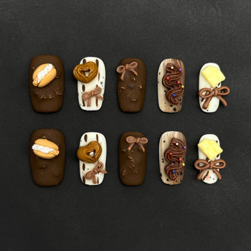 Cocoa Dreamscape Nails