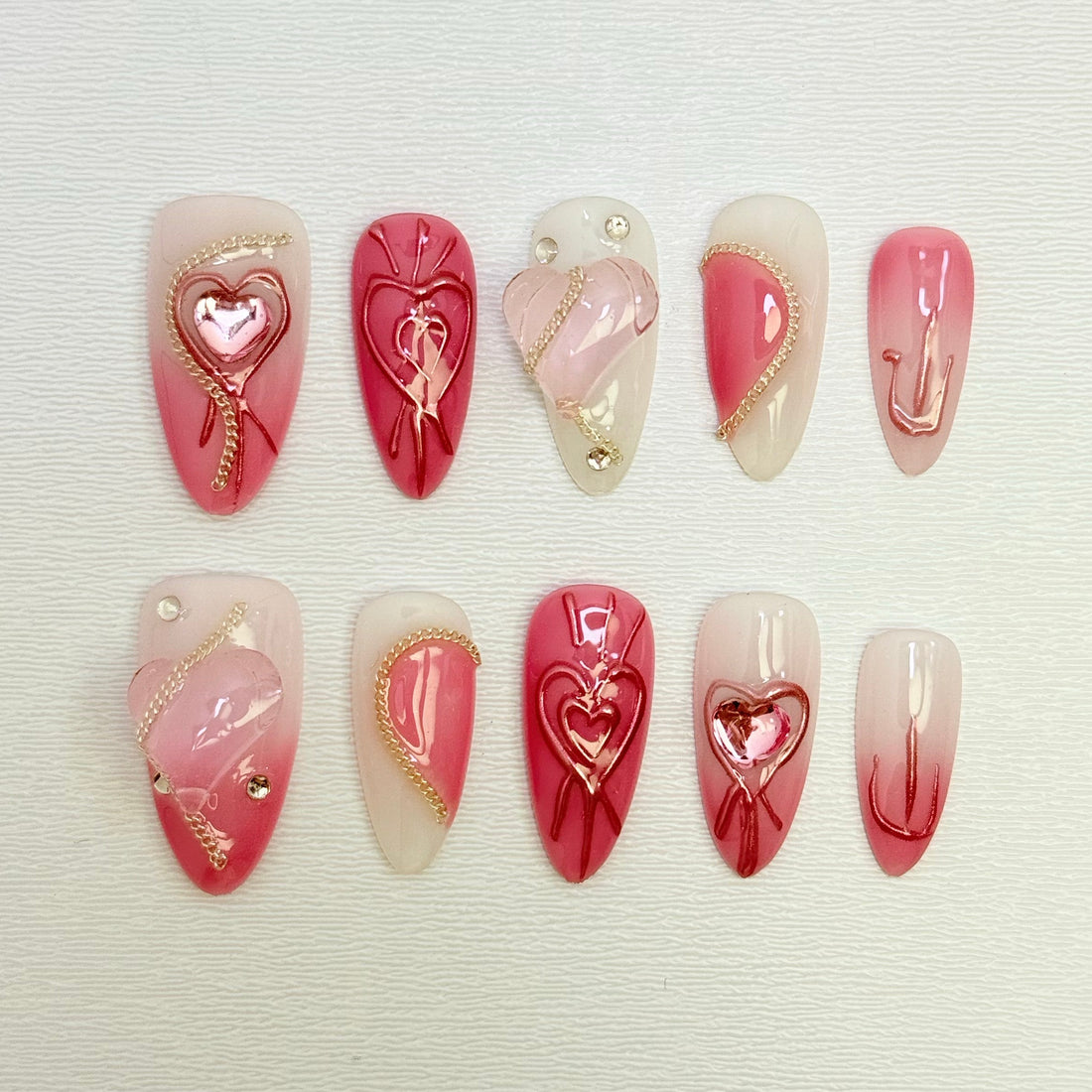 Velvet Heartfall Nails