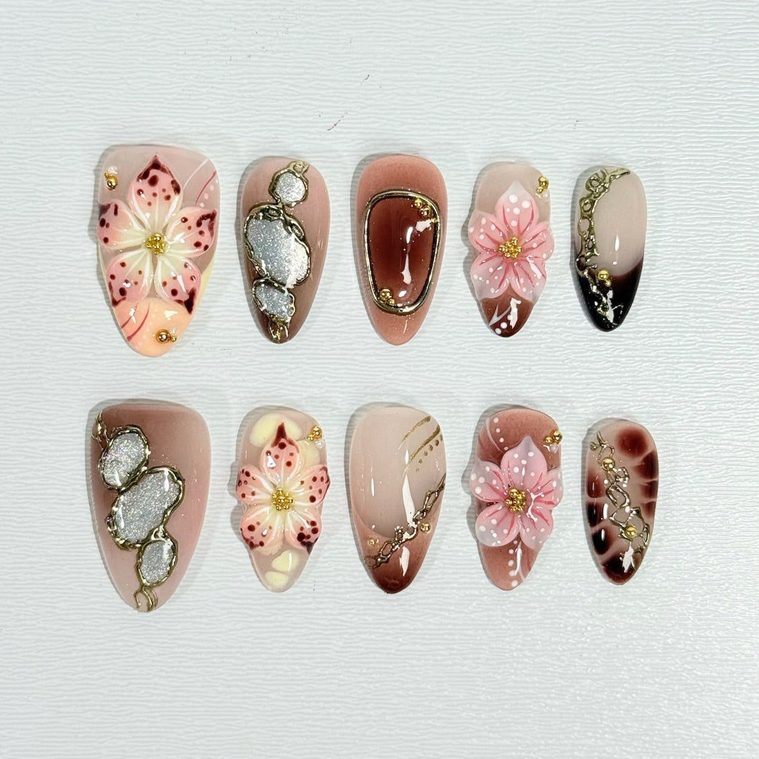 Blush Sakura Nails