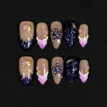 Aurora Mermaid Nails