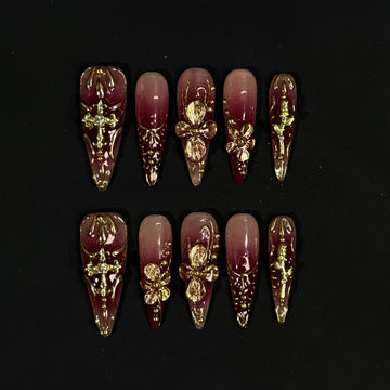 Crimson Court Nails
