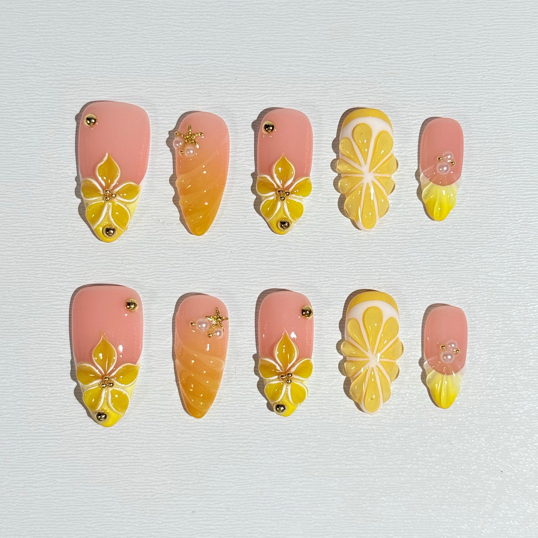 Citrus Bloom Nails