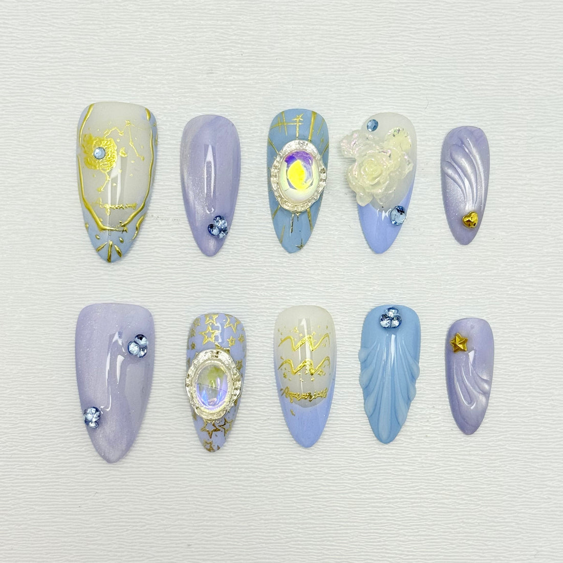 AQUARIUS Press on Nail