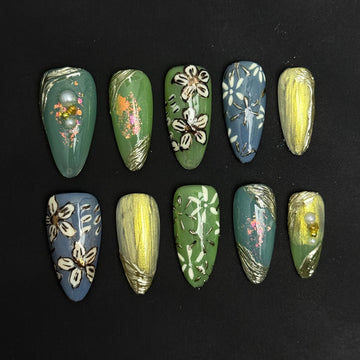 Jungle Bloom Nails