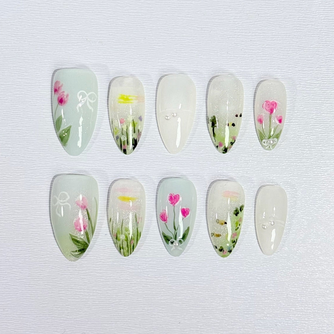 Mist Tulip Nails