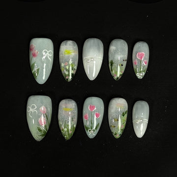Mist Tulip Nails