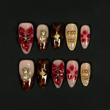 Vintage Rose Nails