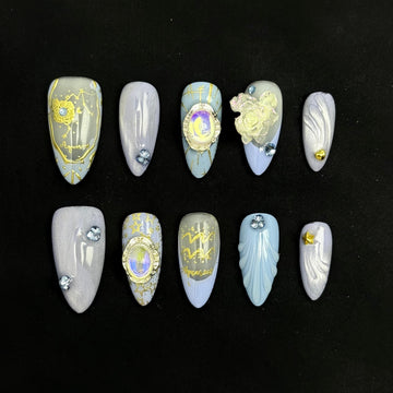 AQUARIUS Press on Nail