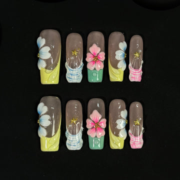 Macaron Bloom Nails