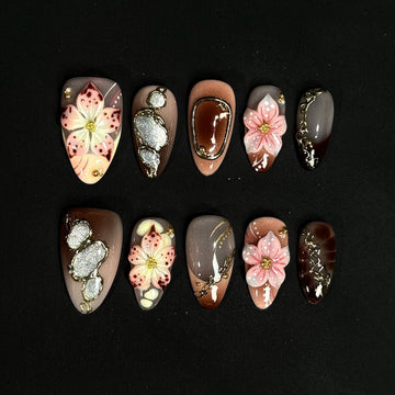Blush Sakura Nails