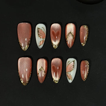 Butterfly Cat Eye Nails